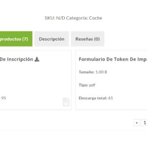 Adjunta archivo en producto para su descarga como ficha técnica